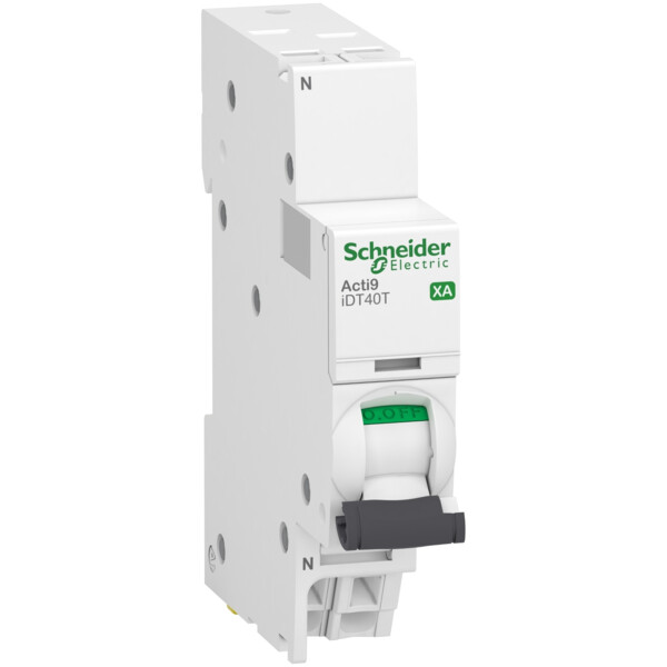 Disjoncteur modulaire 1P+N 2A 4500A/6kA bornes auto Schneider Electric - Schneider Electric - A9PA2602