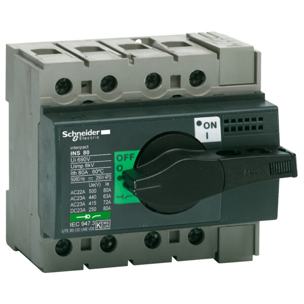 Schneider Electric Interrupteur sectionneur Interpact Ins40 - 4P - 40A - Schneider Electric - 28901