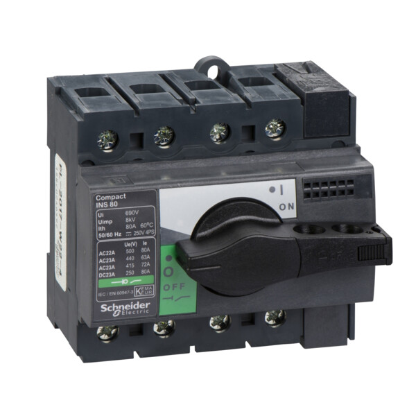 Schneider Electric Interrupteur sectionneur Interpact Ins80 4P 80 A - Schneider Electric - 28905