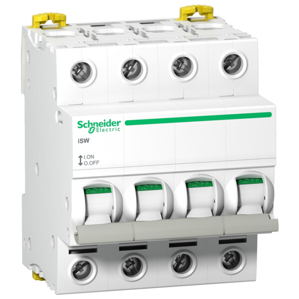 Interrupteur Sectionneur 4 P Blanc Acti9 iSW Schneider Electric - 40 A 415VAC - Schneider Electric - A9S65440
