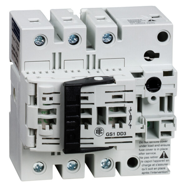 Bloc de Base Interrupteur sectionneur Fusible Gs1 3P 3 F Nfc 32 A - Schneider Electric - GS1DD3