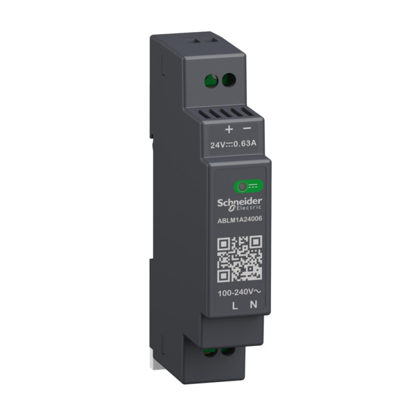 Modicon abl - alimentation à découpage - 0,6a - 100à240vca mono/biphasé - 24vcc - Schneider Electric - ABLM1A24006