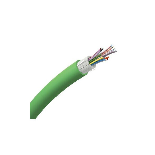 Actassi - câble optique fl-c - os2 - 24 fo - tb - vert - euroclasse d - Schneider Electric - VDICD52524T