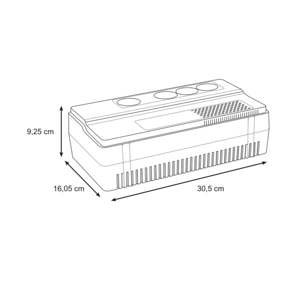 Onduleur Schneider BVS800I-GR 800VA – 4 prises Schuko BVS800I-GR - Schneider Electric - BVS800I-GR