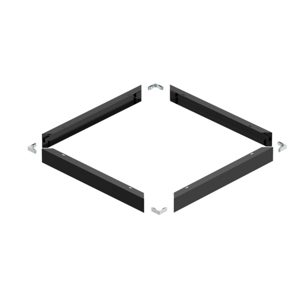 PANEL P/PAVANNO, cadre de montage, carré, 625, noir - SLV - 1011271