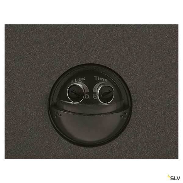 Grafit, applique extérieure, rond, anthracite, e27, 11w max, ip44, détecteur de mouvements - SLV - 1006179