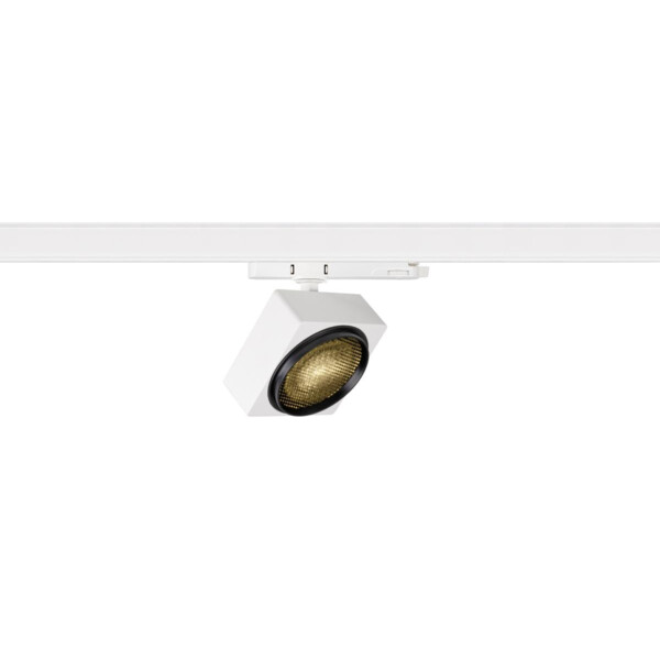 EURO CUBE 2 L, spot rail 3 allumages, carré, blanc/noir, LED, 21W, 3000K, PHASE - SLV - 1010848