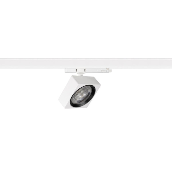 EURO CUBE 2 L, spot rail 3 allumages, carré, blanc/noir, LED, 21W, 3000K, PHASE - SLV - 1010848