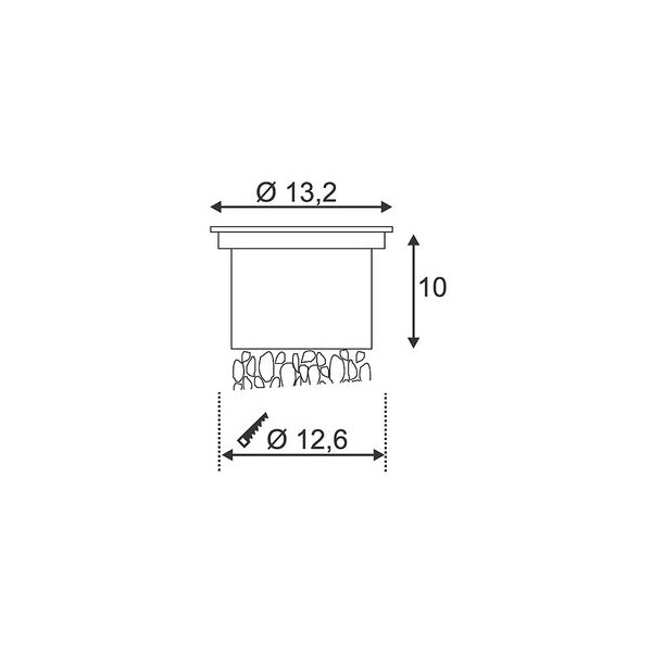 WETSY POWER LED, ROND 3W, BLANC - SLV - 227431