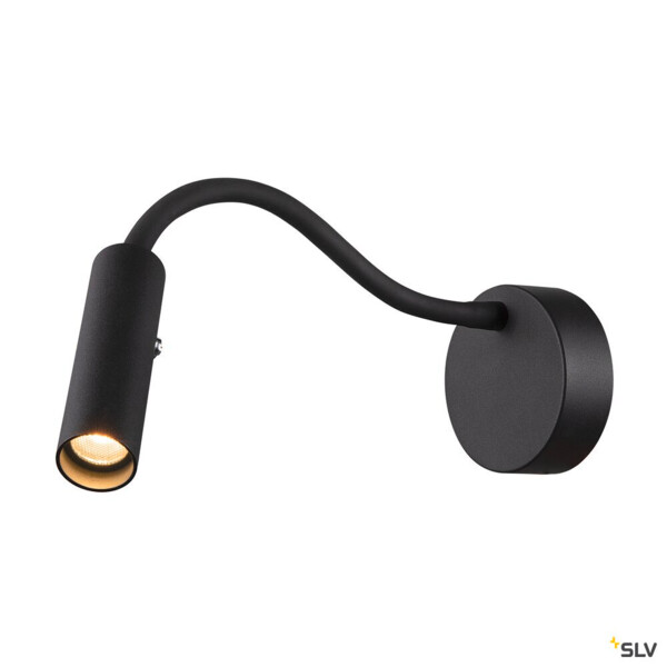 Karpo goose, applique intérieure, liseuse, noir, led, 5,8w, 3000k, variable - SLV - 1006162