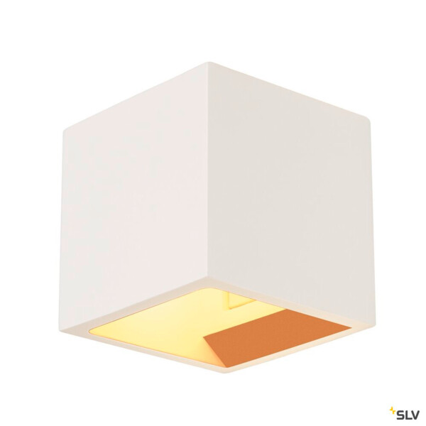 PLASTRA CUBE applique, carré, plâtre blanc, G9, max. 42W - SLV - 148018