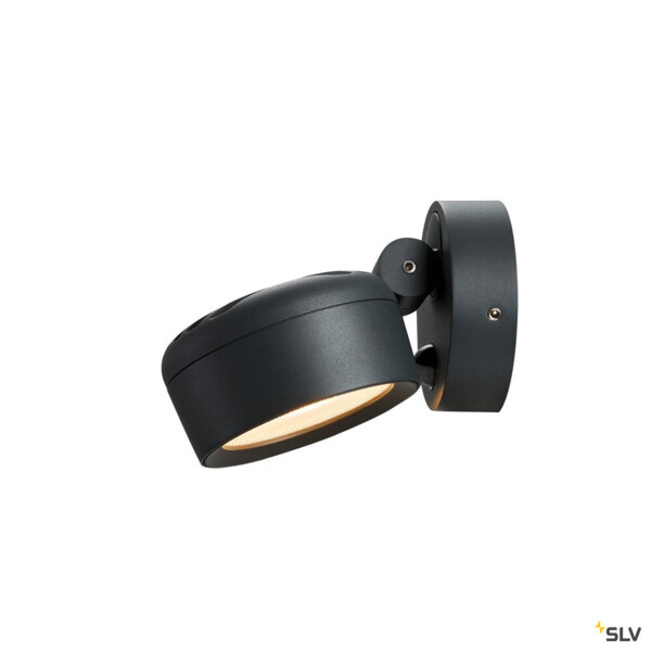 Eskina spot sensor, applique et plafonnier extérieur, anthracite, led, 14,5w, 3000k/4000k, ip54, détecteur de mouvements, variable triac - SLV - 1002904