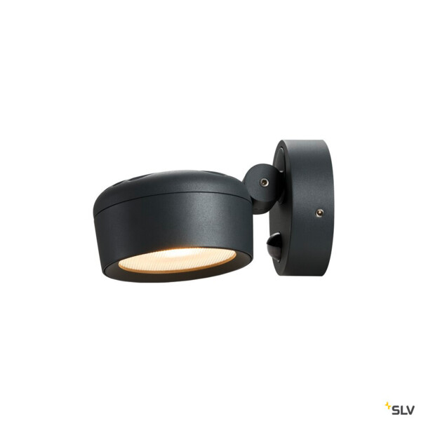 Eskina spot sensor, applique et plafonnier extérieur, anthracite, led, 14,5w, 3000k/4000k, ip54, détecteur de mouvements, variable triac - SLV - 1002904