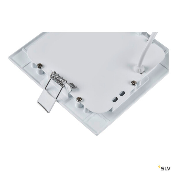 Senser 12, encastré de plafond intérieur, carré, blanc mat, led, 6w, 3000k - SLV - 1003011
