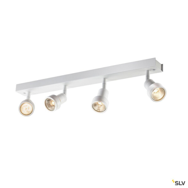 Puri, applique et plafonnier intérieur, quad, blanc mat, gu10/qpar51, 4x 50w max - SLV - 1002030