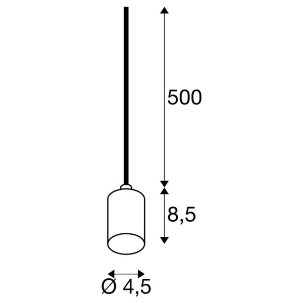 Suspension Fitu PD E27 15W ribbed doré - SLV - 1010421