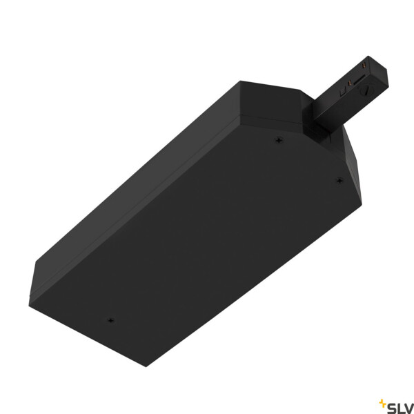 Boîtier de transformateur 48v track avec embout d'alimentation droite dali noir - SLV - 1007137