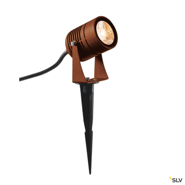 Led spike, projecteur extérieur, rouille, led, 6w, 3000k, ip55 - SLV - 1002203