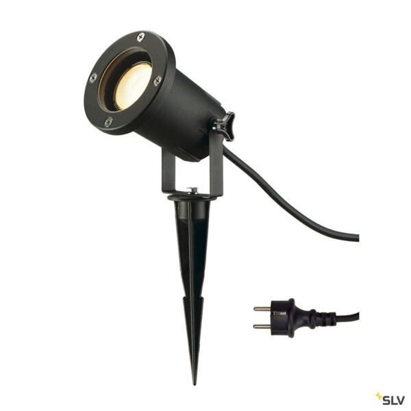Eclairage sur piquet GU10 Slv Nautilus XL IP65 11W max. noir - SLV - 227410