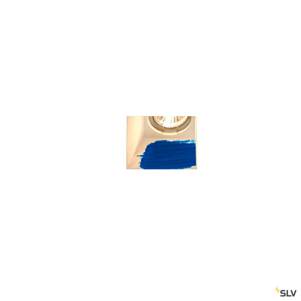 Spot encastré GU10 Slv PLASTRA 35W en plâtre carré blanc pour plafond intérieur - SLV - 148071