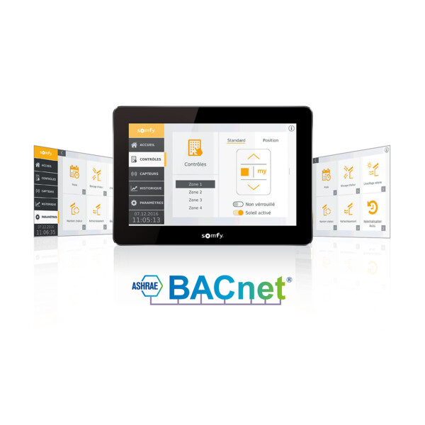 Animeo touch building controller 8 zones bacnet - Somfy - 1870475