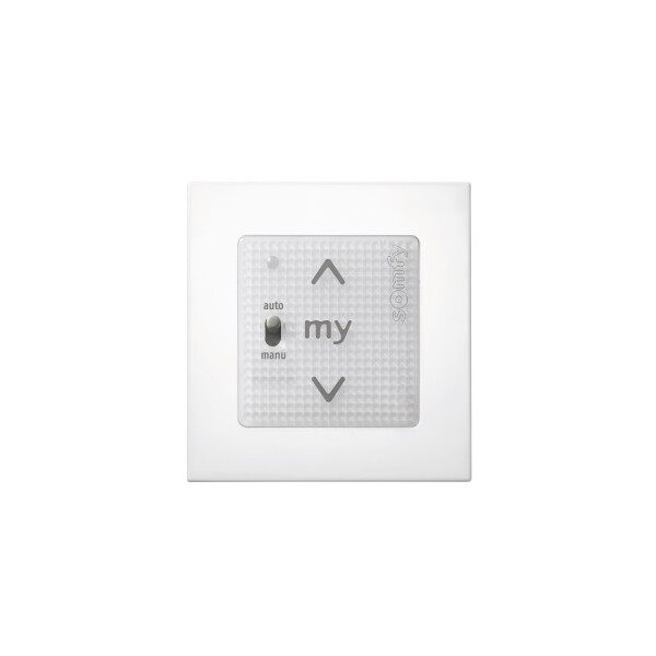 Commande Somfy SMOOVE UNO IO compatible  - blanc + cadre - Somfy - 1811405