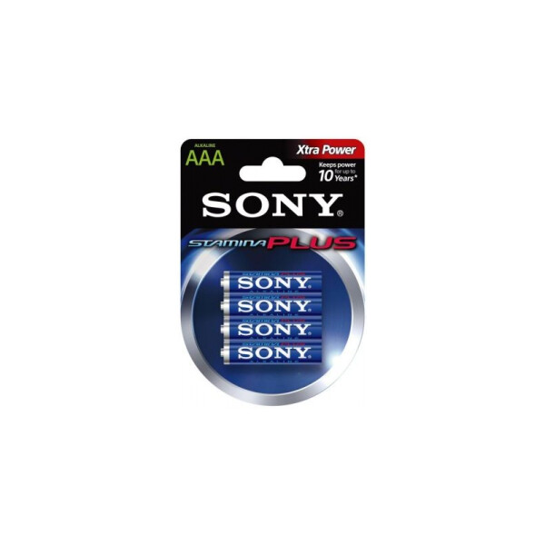 Piles LR03 - AAA - Alcaline par 4 - 1,5V - Sony - Torro - Sony - AM4B4D