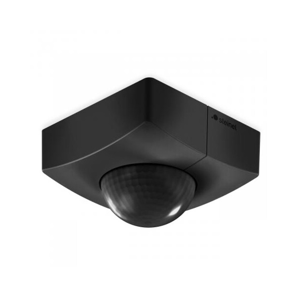 Détecteur de Présence Infrarouge Carré Noir Saillie KNX V3.1 IS 3360 40m Steinel - Steinel - 068561