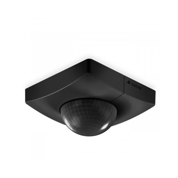 Détecteur de Présence Infrarouge Carré Noir Encastré KNX V3.1 IS 3360 40m Steinel - Steinel - 068578