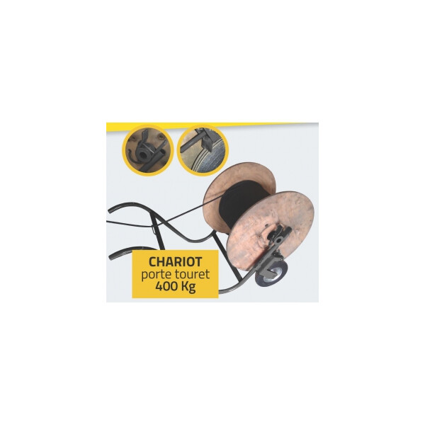 Dérouleur Strapy chariot porte touret 400Kg - Strapy - GDER0035
