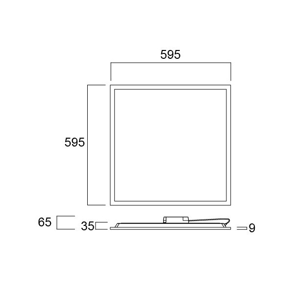 Start panel backlit 600 ugr19 36w 3600lm 840 lilo - Sylvania - 0042184