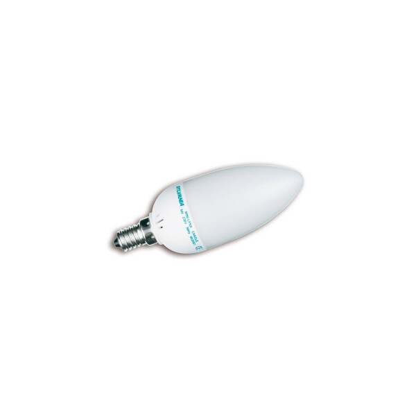 Ampoule fluocompacte E14 Sylvania Mini-Lynx Candle 7W 827 200lm - Sylvania - 0026466