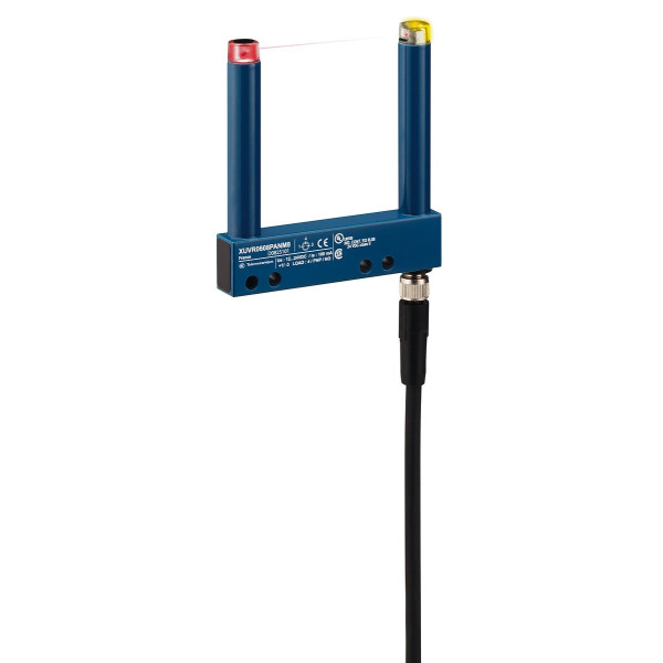 FOURCHE PHOTOELEC OPTIMUM 60X80 1224VDC  PNP NC CONNECT M8 - Telemecanique Sensors - XUVR0608PBNM8