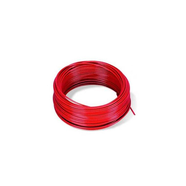 câble galvanisé rouge D 3,2 mm L 15,5 m pour XY2CH - Telemecanique Sensors - XY2CZ3015