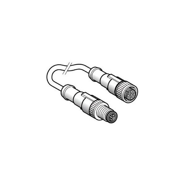 RALLONG.IP67-M12<->M12-1M - Telemecanique Sensors - XZCR1511064D1