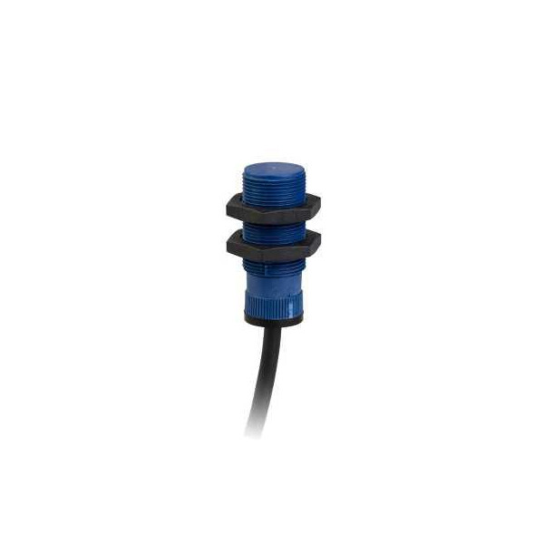 détecteur inductif XS4 cylindrique M18 Sn 8 mm câble 2m - Telemecanique Sensors - XS4P18PC410