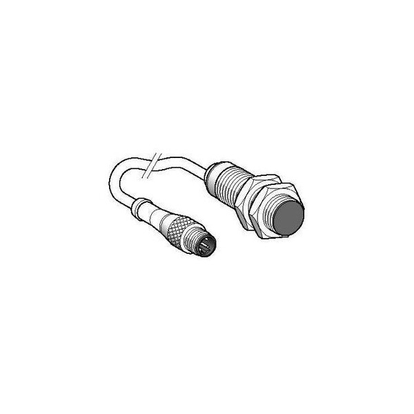 détecteur inductif XS5 cylindrique M18 Sn 5 mm connecteur M12 déporté - Telemecanique Sensors - XS518B1CAL08M12