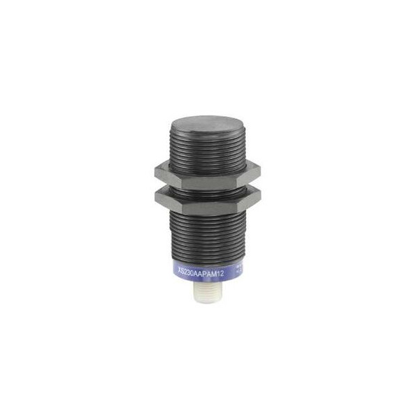 DETECTEUR INDUCTIF CYLINDRIQ M30 12 48V DC PNP NO 3FILS NON NOYABLE CONNECT M12 - Telemecanique Sensors - XS230AAPAM12