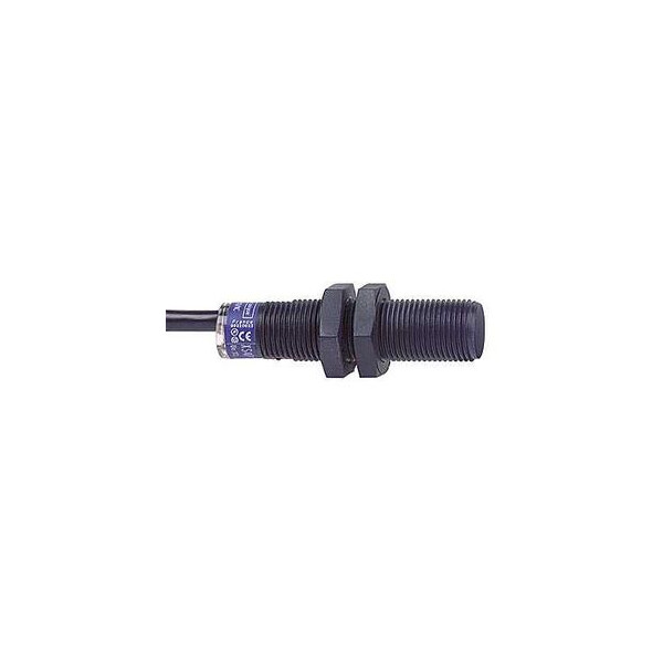 détecteur inductif XS4 cylindrique M12 Sn 4 mm câble 2m - Telemecanique Sensors - XS4P12PA370