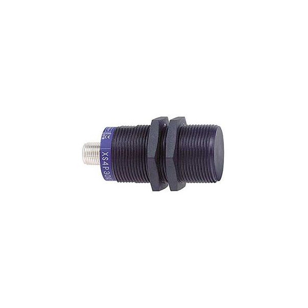 détecteur inductif XS4 cylindrique M30 Sn 15 mm connecteur M12 - Telemecanique Sensors - XS4P30PA370D