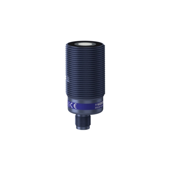 Osisense xx - détecteur ultrason - plastic - cylindrique m30 droit - 1m 4-20ma - Telemecanique Sensors - XXS30P1AM12