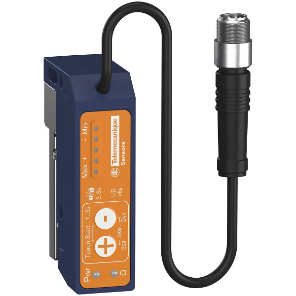 Xuvu - fourche ultrason, profondeur 60mm sn3mm pnp iolink pigtail 27cm, m12 - Telemecanique Sensors - XUVU04M3PL02M12