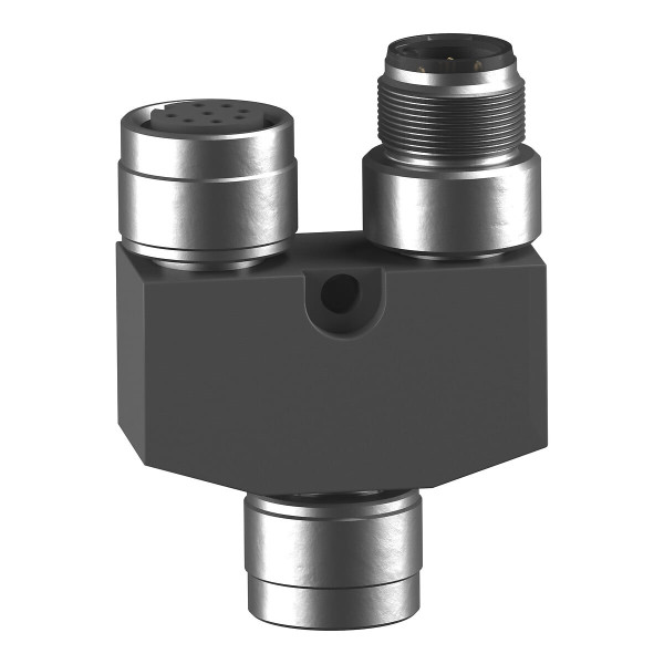 Xcsrm - connecteur répartiteur m12, 8/5 pôles, pour tête en daisy chain - Telemecanique Sensors - XCSRZY1