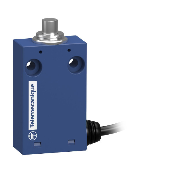 Xcmh - inter de pos. miniature plastique poussoir metal o+f cable 1m axial - Telemecanique Sensors - XCMH2110LA1