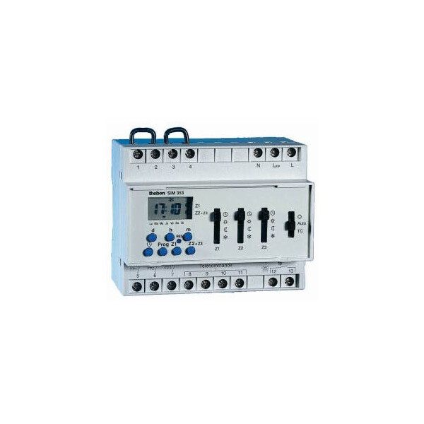 SIM 353 - Programmateur pour chauffage électrique à fil pilote 3 zones - Theben - 3530801