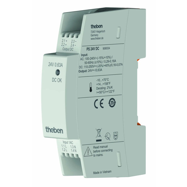 Alimentation theben ps 24v dc largeur 1 module - Theben - 9080034