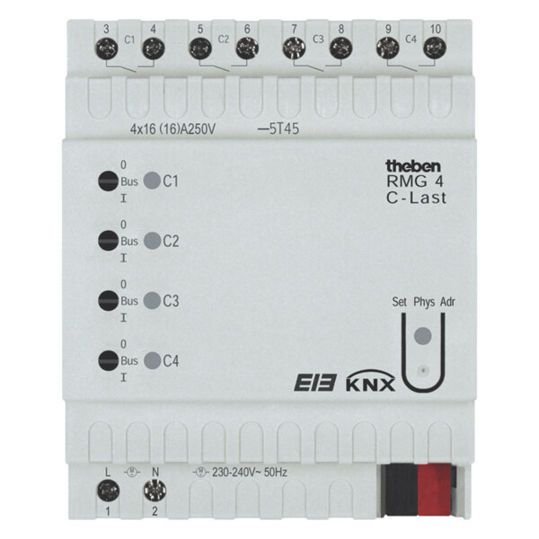 Actionneur commutation charge c 4 c rmg4c knx serie mix - Theben - 4910206