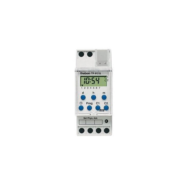 Interrupteur horaire digital 24h 7j 2 modules knx tr 612 s knx - Theben - 6129201