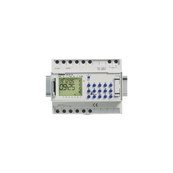Interrupteur horaire digital annuel  1no+1nf  12v cc tr 641 s - Theben - 6419012