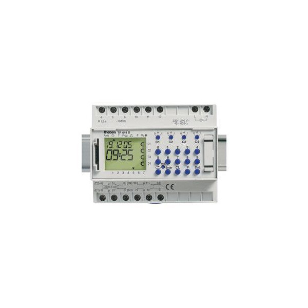 Interrupteur horaire digital annuel 4no+4nf  24v alt tr 644 s - Theben - 6448024